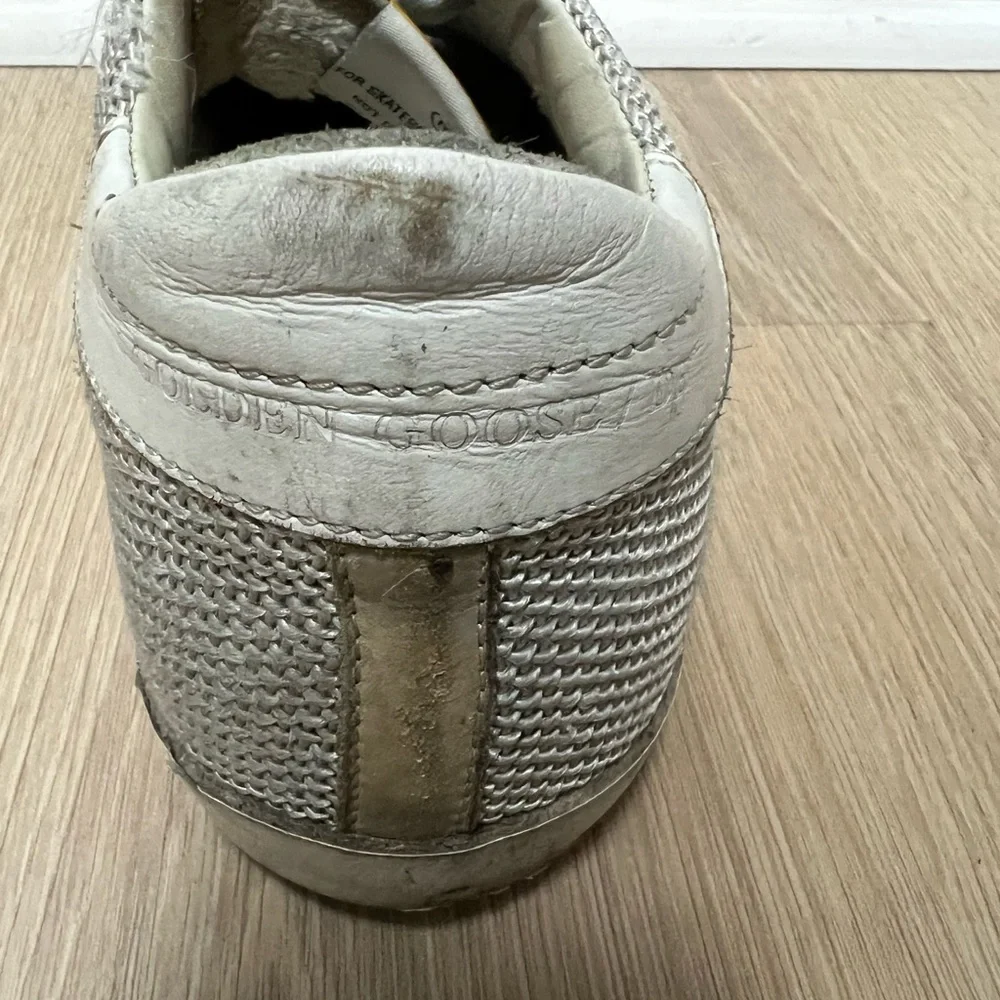 Golden Goose White Black Star Low-Top Sneakers